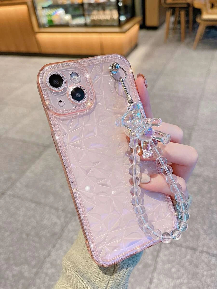 Carcasa con diseño de diamantes y correa - iPhone 11