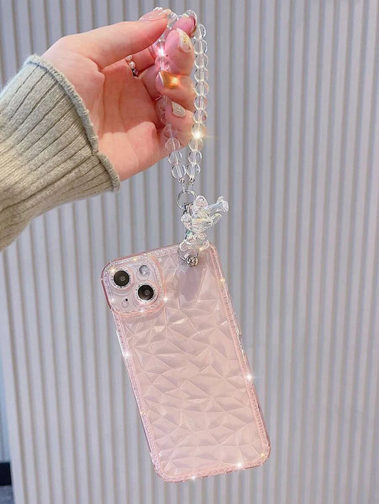 Carcasa con diseño de diamantes y correa - iPhone 11