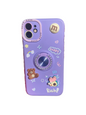 Carcasa Kawaii imagenes 3D y anillo